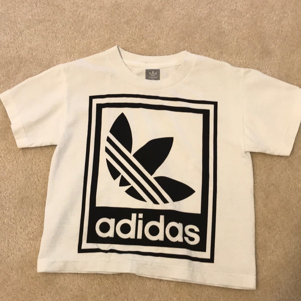 Glow in the dark adidas crop top